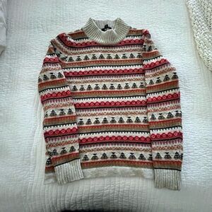 Women’s jcrew mock neck fair isle Sweater